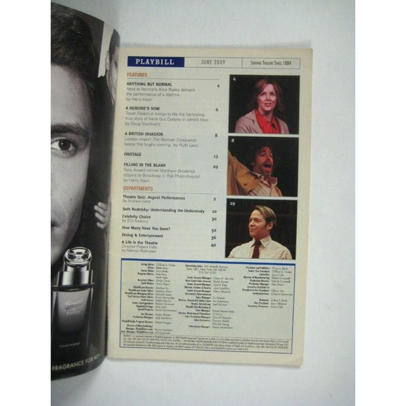 Hitchcock The 39 Steps Playbill 2008 Arnie Burton Jeffrey Kuhn Jill Paice Ticket - Picture 4 of 9